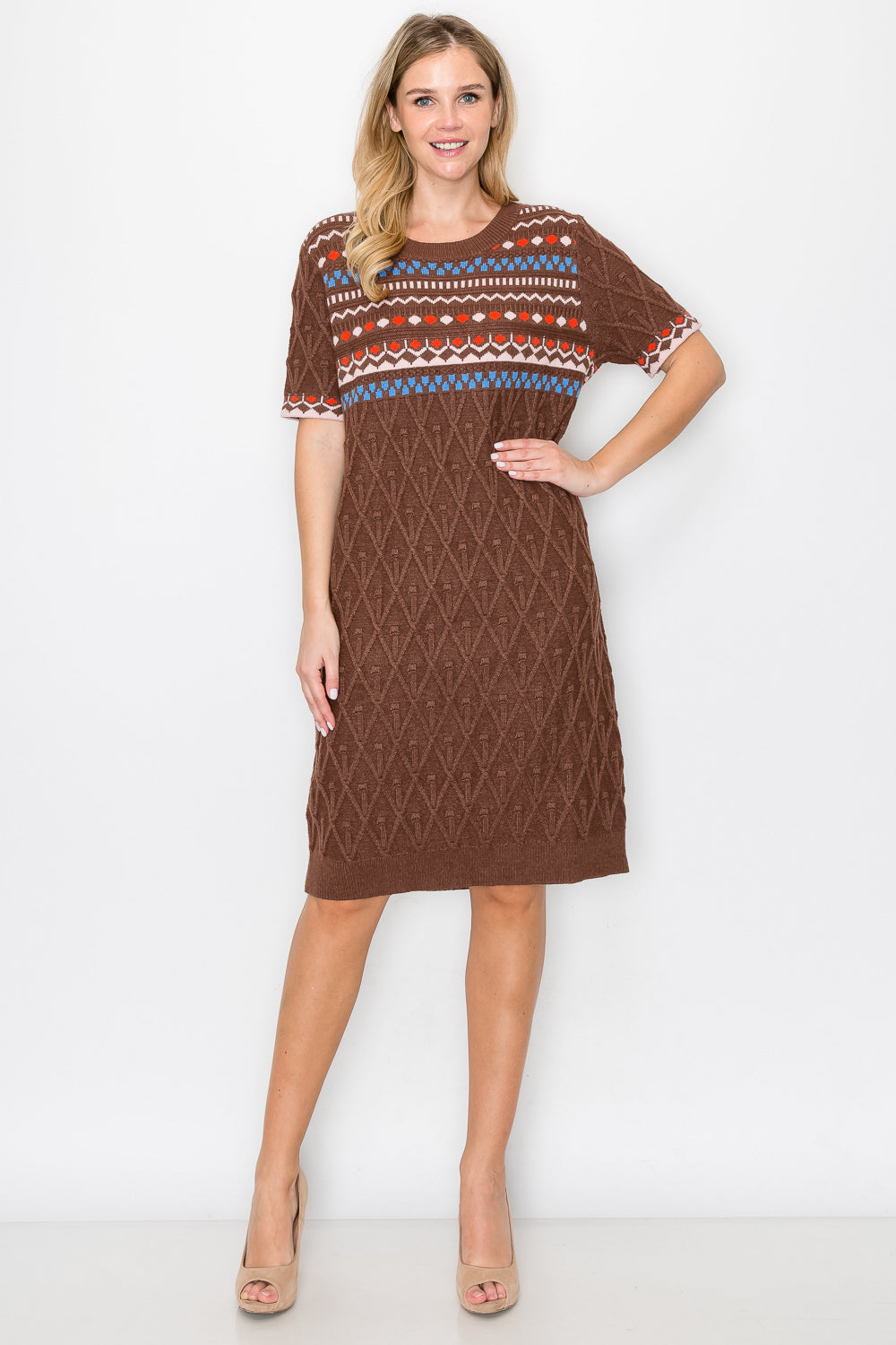 Sammie Stretch Knitted Sweater Dress