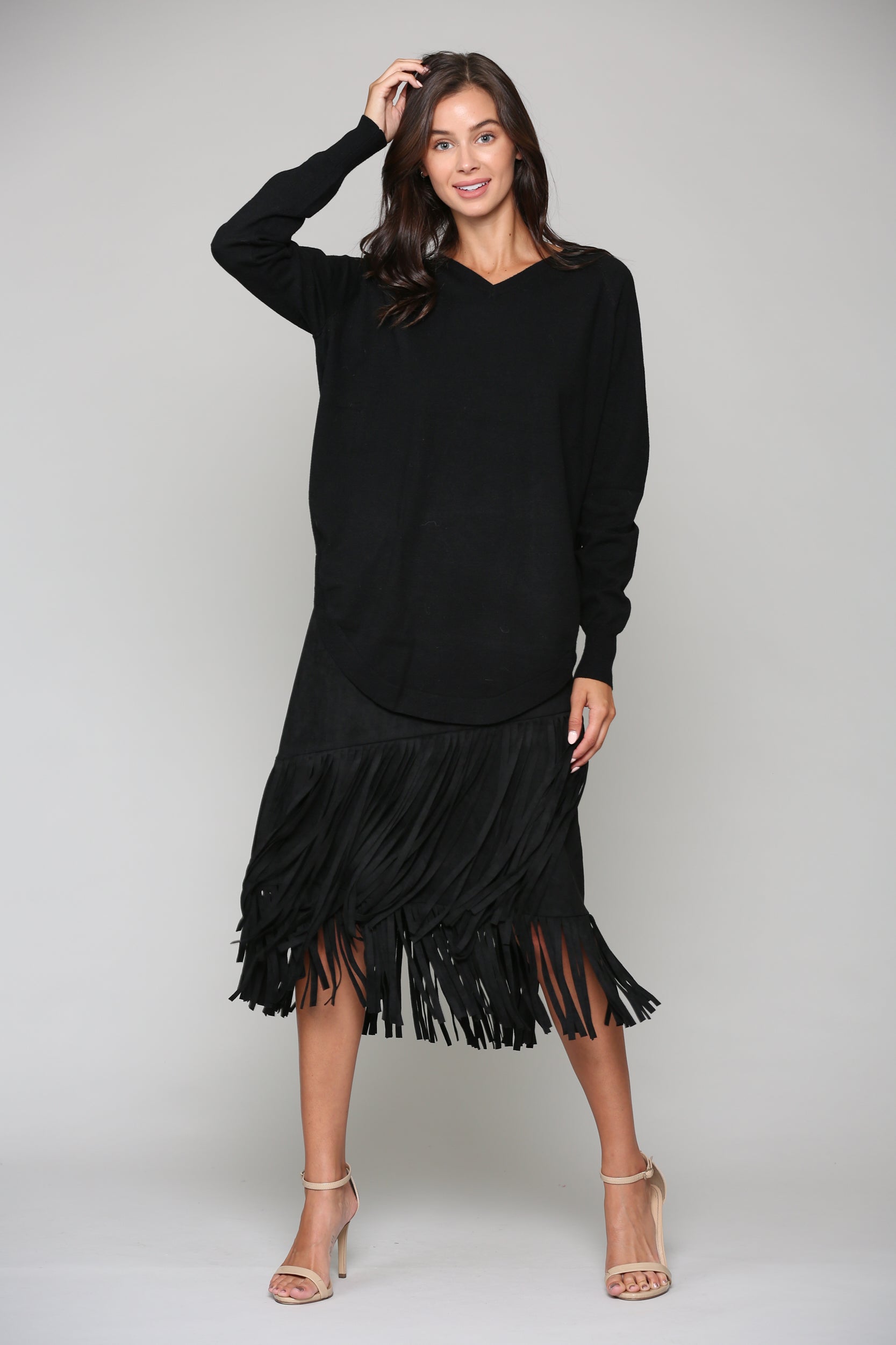 Sadie Stetch Knitted Sweater