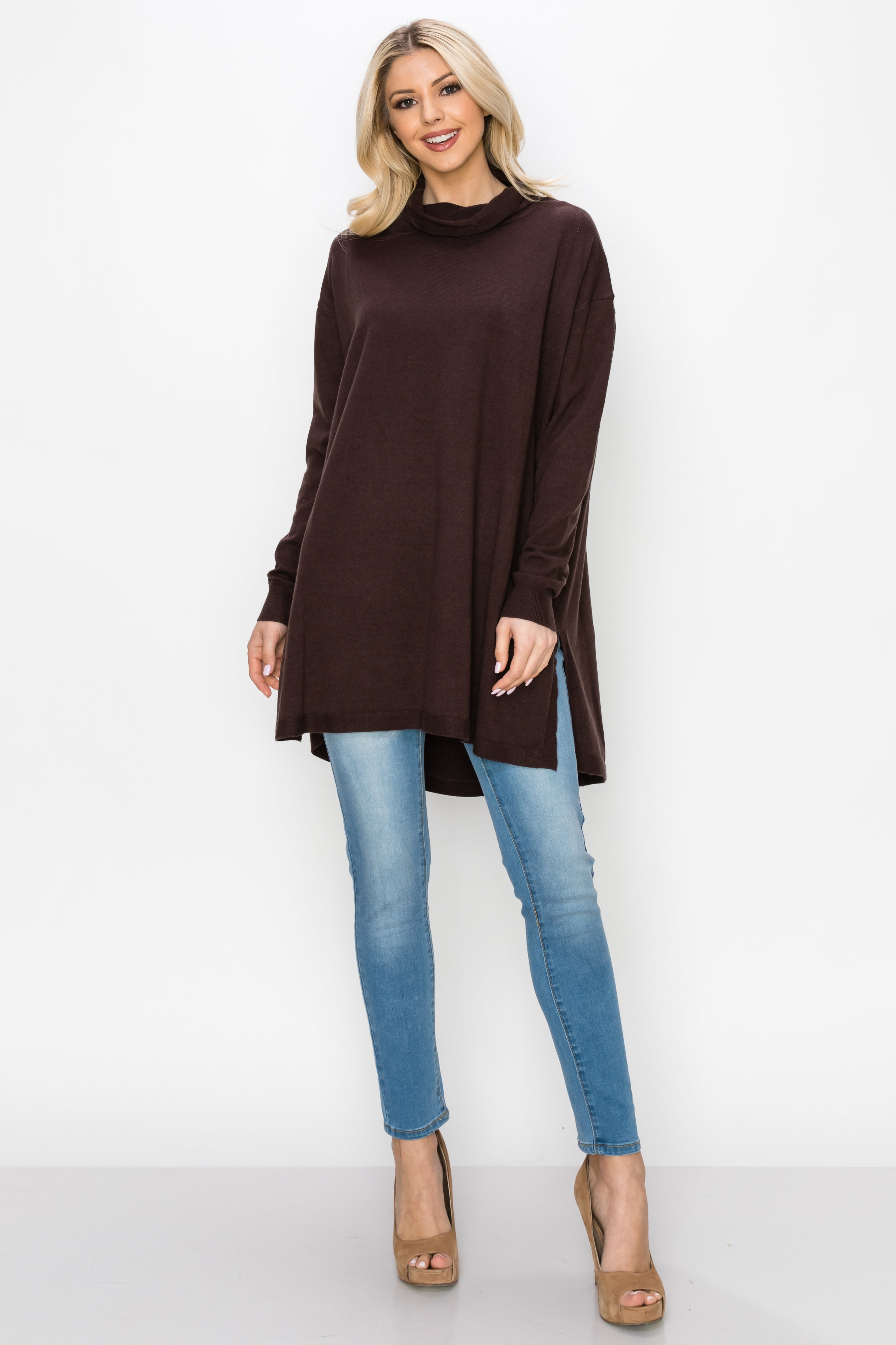 Sarah Stretch Knitted Tunic Sweater
