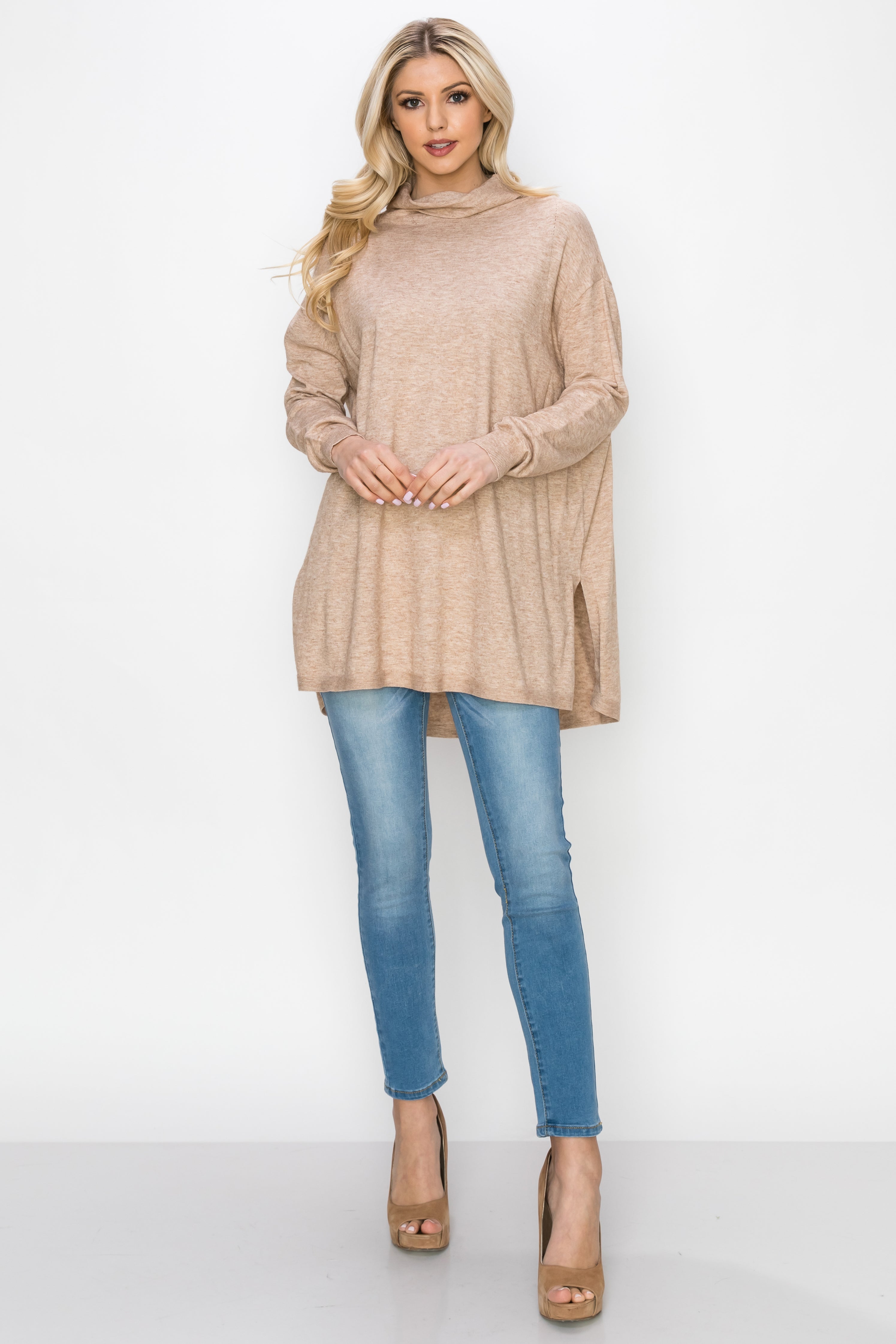 Sarah Stretch Knitted Tunic Sweater