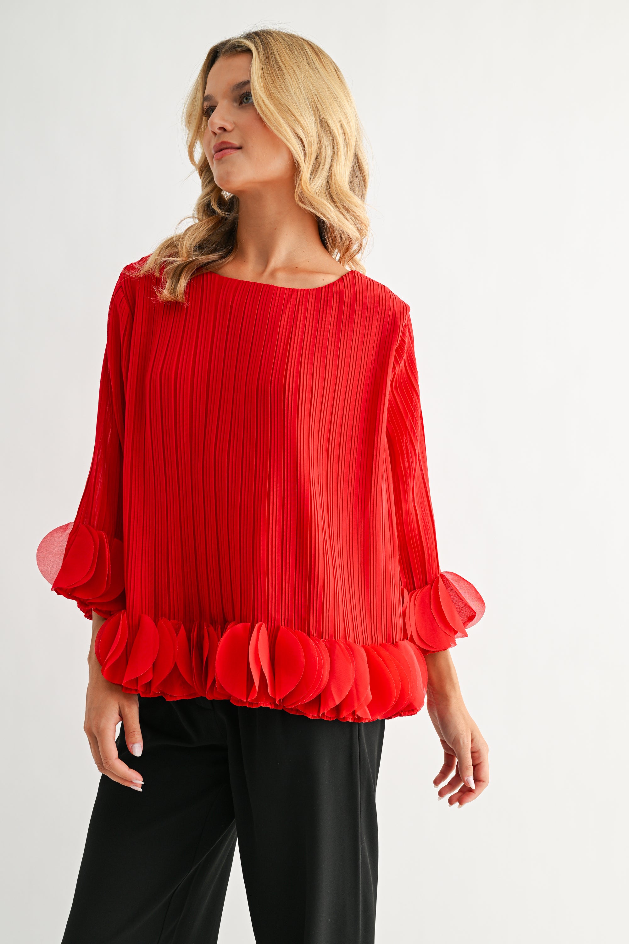 The Joanna Pleated Top