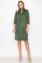 Load image into Gallery viewer, Aiden Stretch Suede Dress