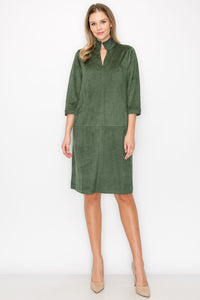 Aiden Stretch Suede Dress