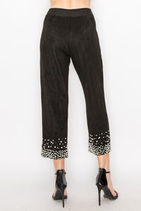 Allure Suede Pant with Pearls