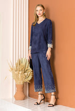 Load image into Gallery viewer, Alani Suede Top with Pearls