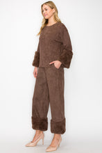 Load image into Gallery viewer, Amal Suede Pant with Fur