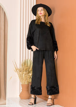 Load image into Gallery viewer, Amal Suede Pant with Fur