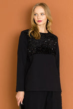 Load image into Gallery viewer, Kimmie Knit Top with Sequin Sparkles