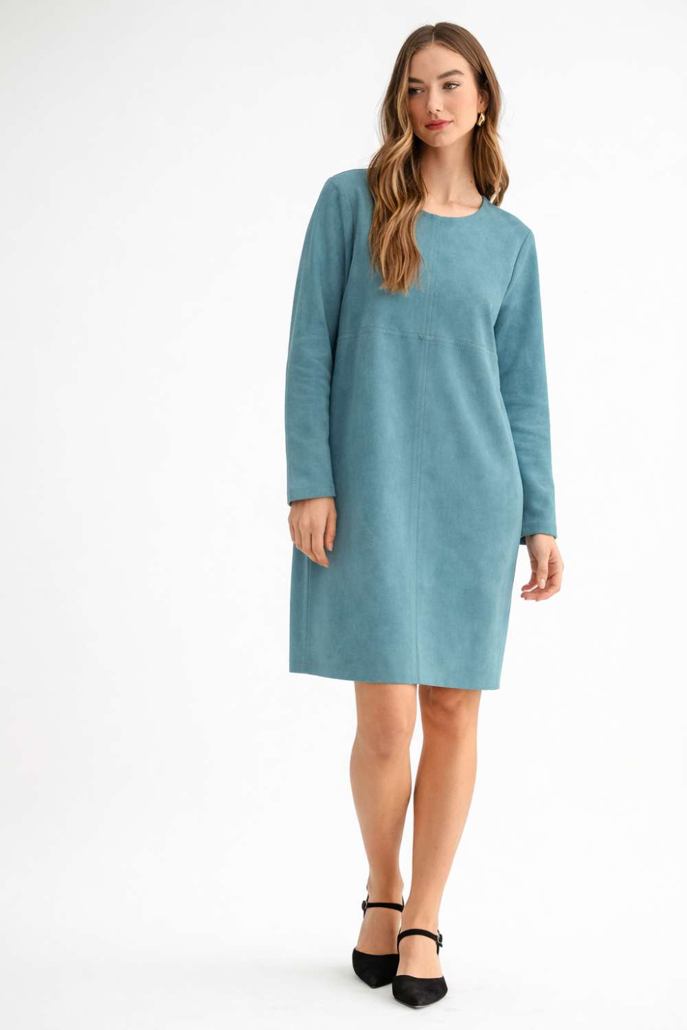 Aurora Suede Round Neck with NO Pockets