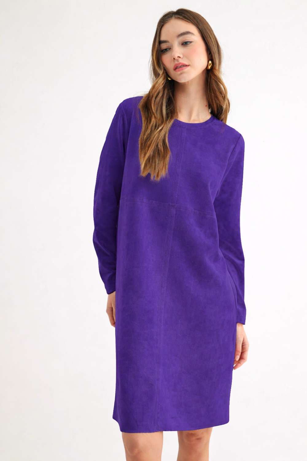Aurora Suede Round Neck with NO Pockets