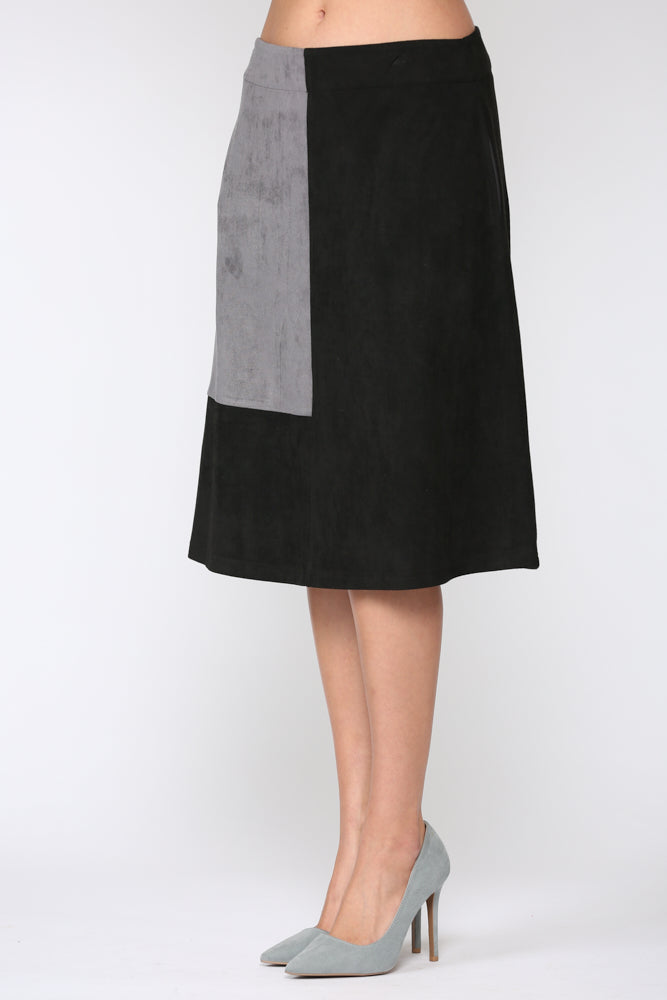 Alexandra Stretch Suede Skirt