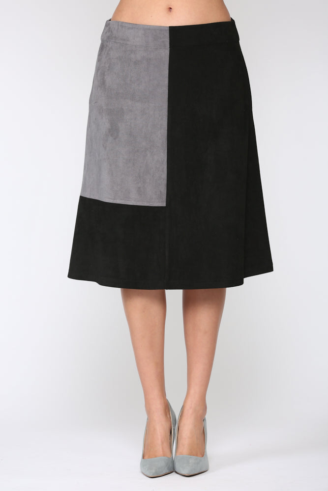 Alexandra Stretch Suede Skirt