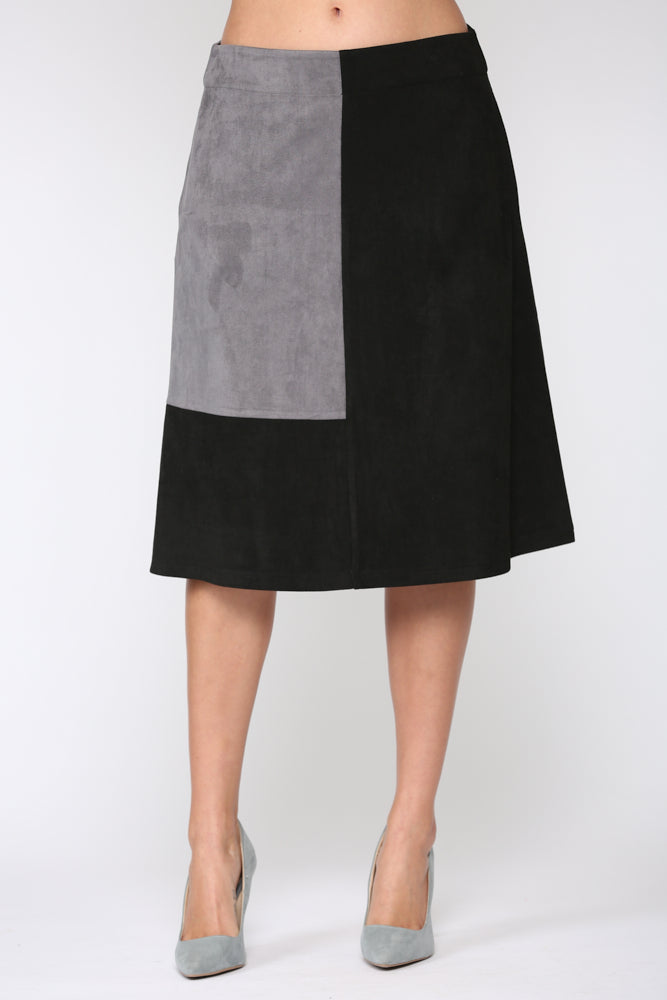 Alexandra Stretch Suede Skirt
