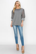 Load image into Gallery viewer, Shiron Sweater Knitted Top with Lace &amp; Pleated Ruffles