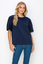 Load image into Gallery viewer, Ramona Pointe Knit with Lace Eyelet