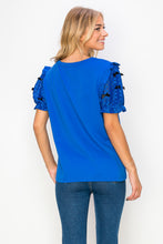 Load image into Gallery viewer, Rorie Pointe Knit Top with Ribbon Bows