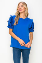 Load image into Gallery viewer, Rorie Pointe Knit Top with Ribbon Bows