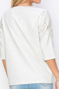 Ronnia Top with Pearl Embellishment