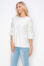 Load image into Gallery viewer, Ronnia Top with Pearl Embellishment