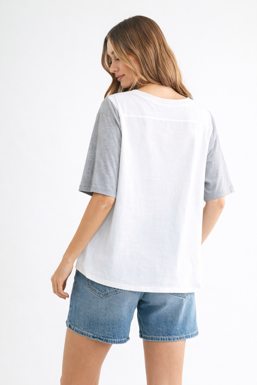 Roxi Pointe Knit Top with Lace Circled with Pearls