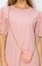 Load image into Gallery viewer, Reveka Pointe Knit Top with Detachable Crossbody Bag