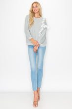 Load image into Gallery viewer, Kylie Prima Cotton Top with One-Side Open Shoulder Lace