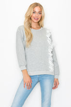 Load image into Gallery viewer, Kylie Prima Cotton Top with One-Side Open Shoulder Lace