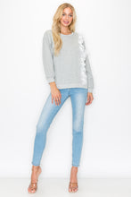 Load image into Gallery viewer, Kylie Prima Cotton Top with One-Side Open Shoulder Lace