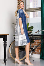 Load image into Gallery viewer, Denise Dress with Novelty Back Printed Pleating