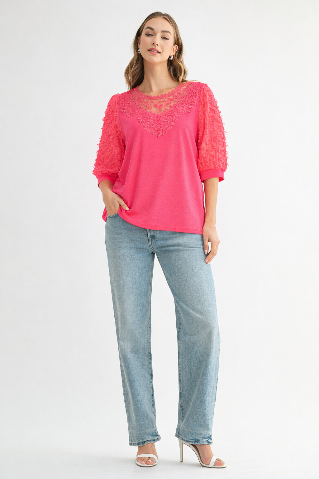 Renae Pointe Knit with Lace