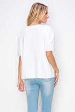Load image into Gallery viewer, Rebecca Pointe Knit Top with Grosgrain Ribbon &amp; Pearls