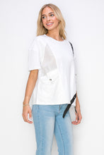 Load image into Gallery viewer, Rebecca Pointe Knit Top with Grosgrain Ribbon &amp; Pearls