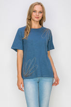 Load image into Gallery viewer, Cora Cotton Top with Beading Trim