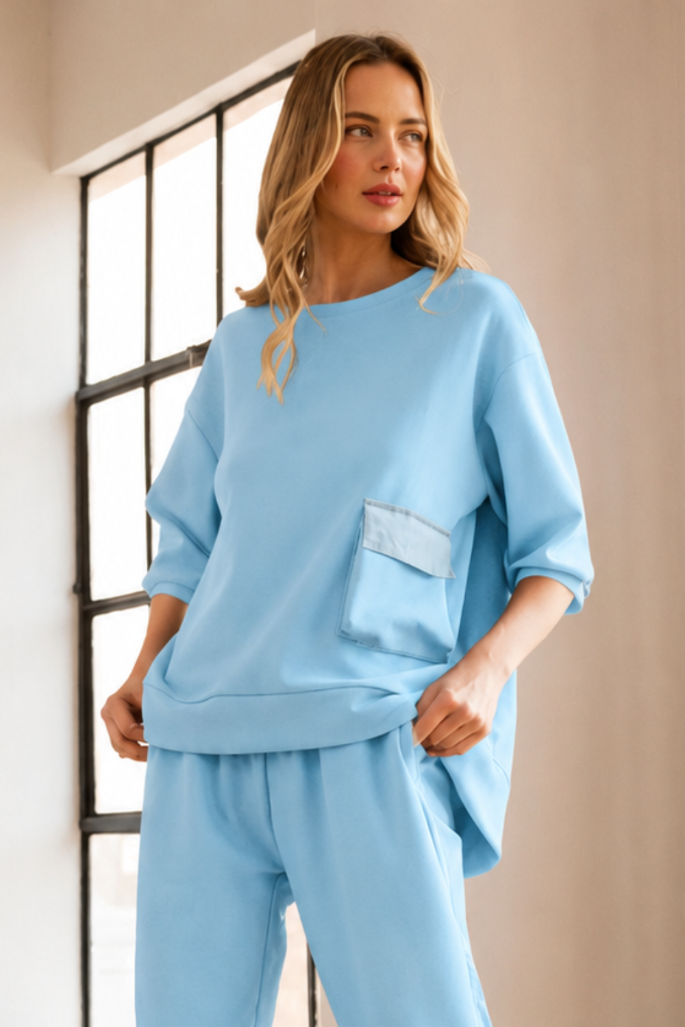 Karen Knit Crepe Top - Light Colors