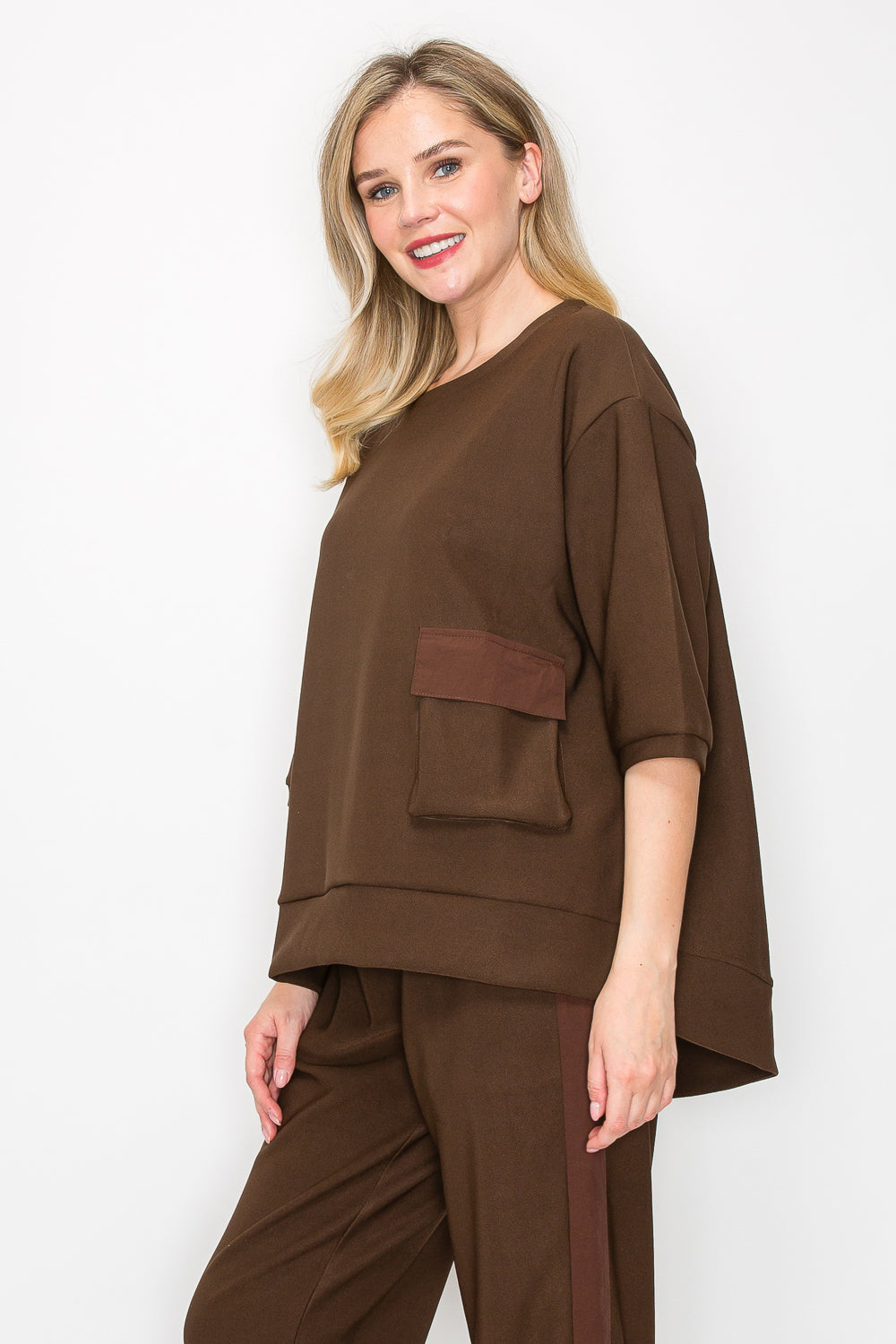 Karen Knit Crepe Top