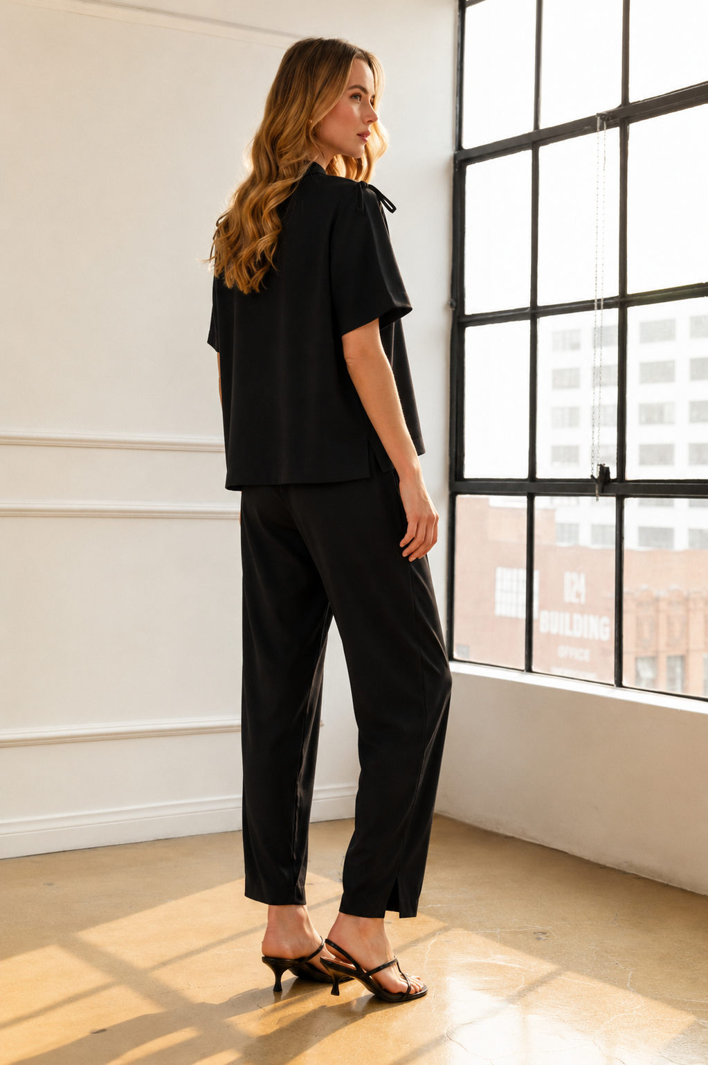 Kate Knit Stretch Crepe Top