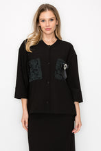 Load image into Gallery viewer, Kyle Crepe Knit with Detachable Ribbon Brooch
