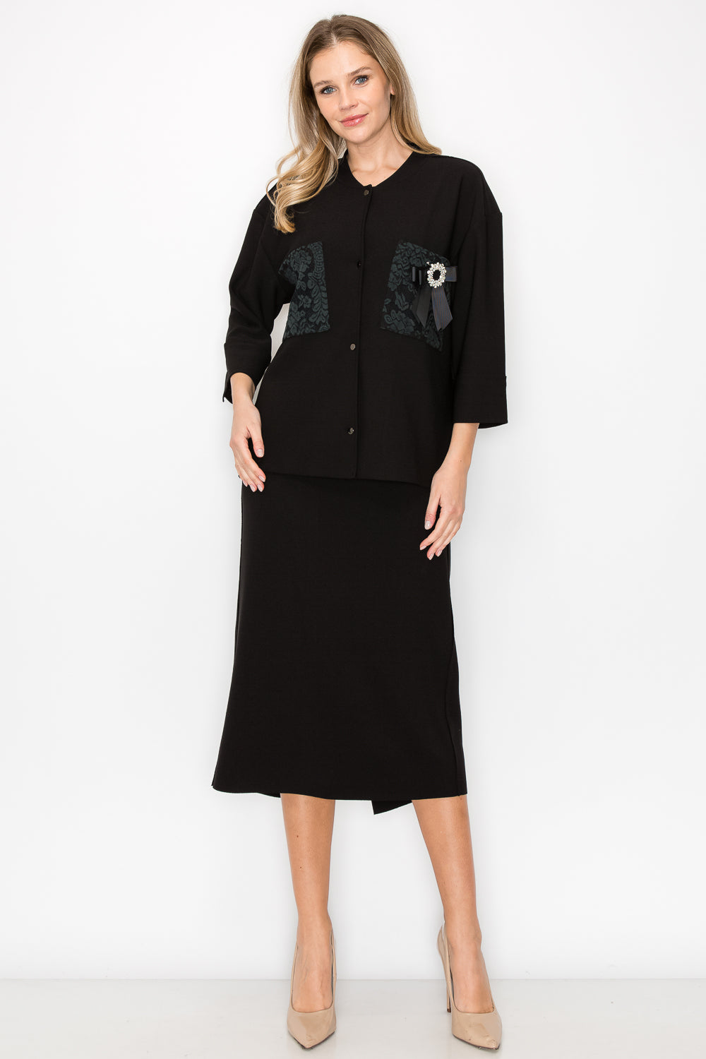 Kate Crepe Knit Skirt