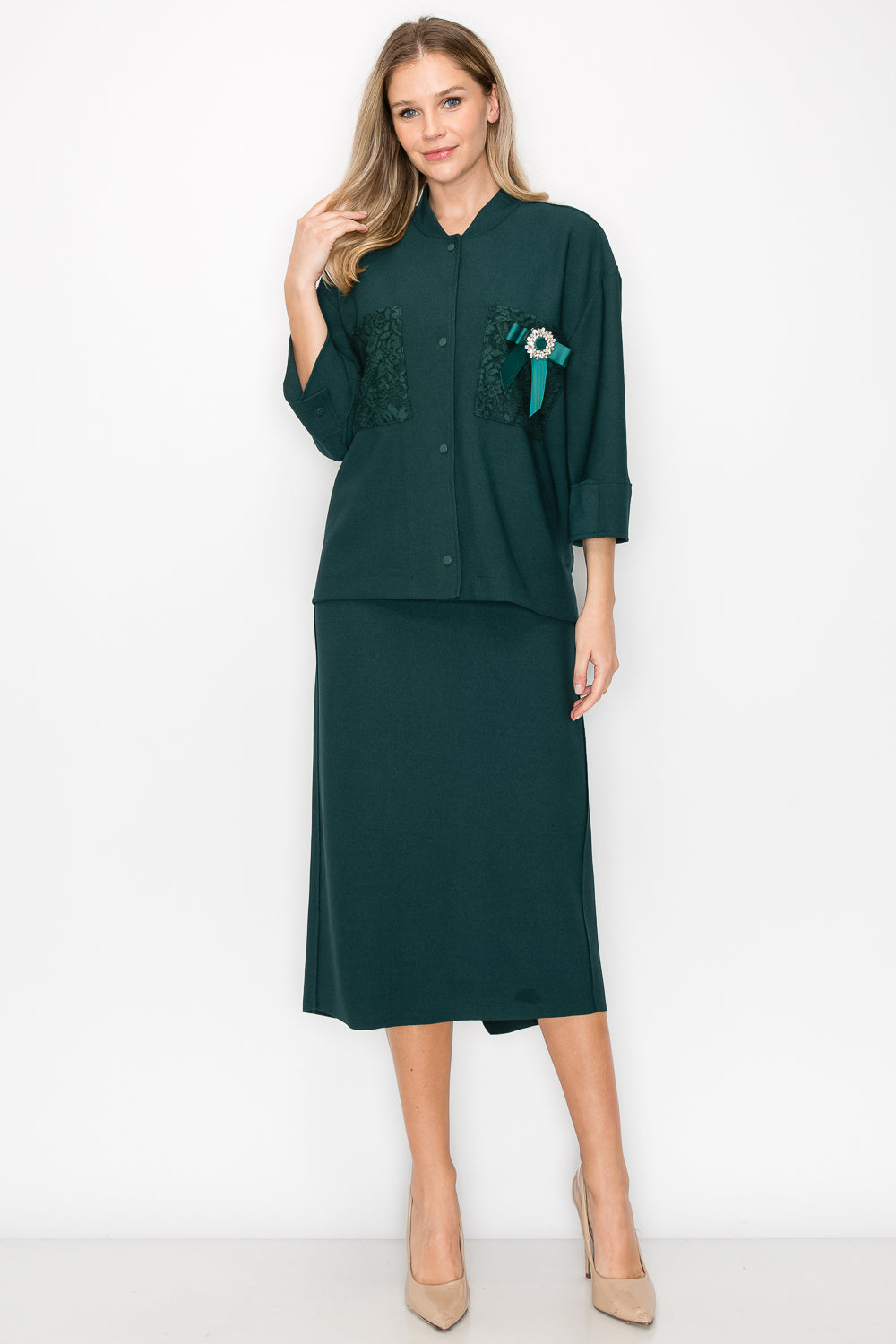 Kate Crepe Knit Skirt