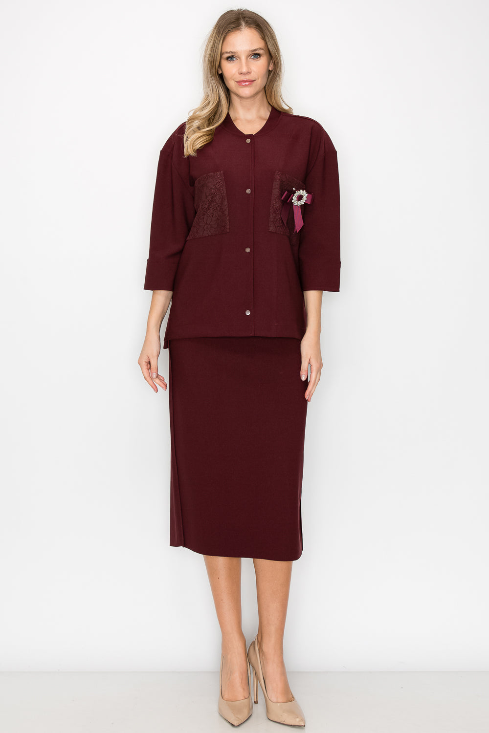 Kate Crepe Knit Skirt