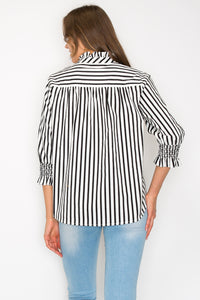 Waylin Cotton Poplin Stripe Top