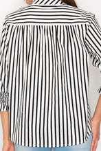 Load image into Gallery viewer, Waylin Cotton Poplin Stripe Top