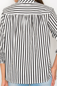 Waylin Cotton Poplin Stripe Top