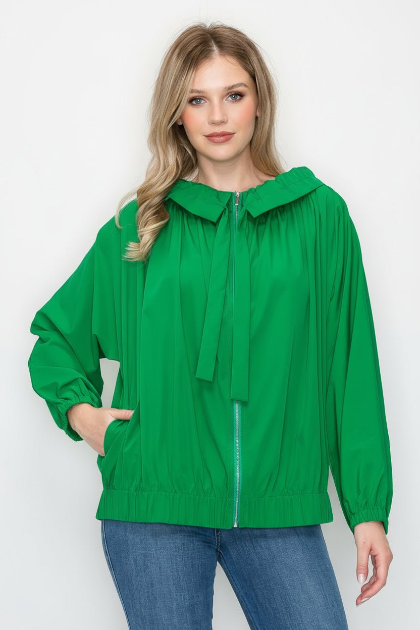 Jonna Stretch Parachute Zipper Jacket
