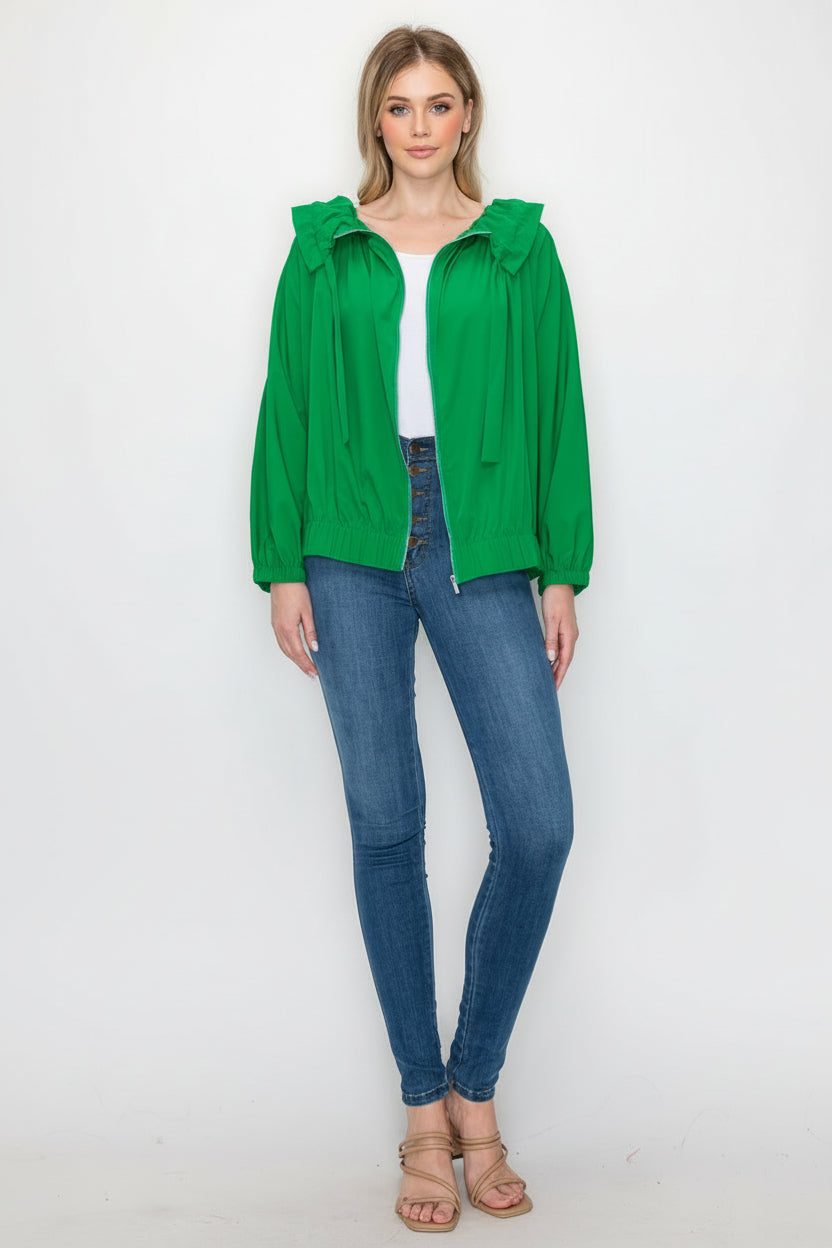 Jonna Stretch Parachute Zipper Jacket