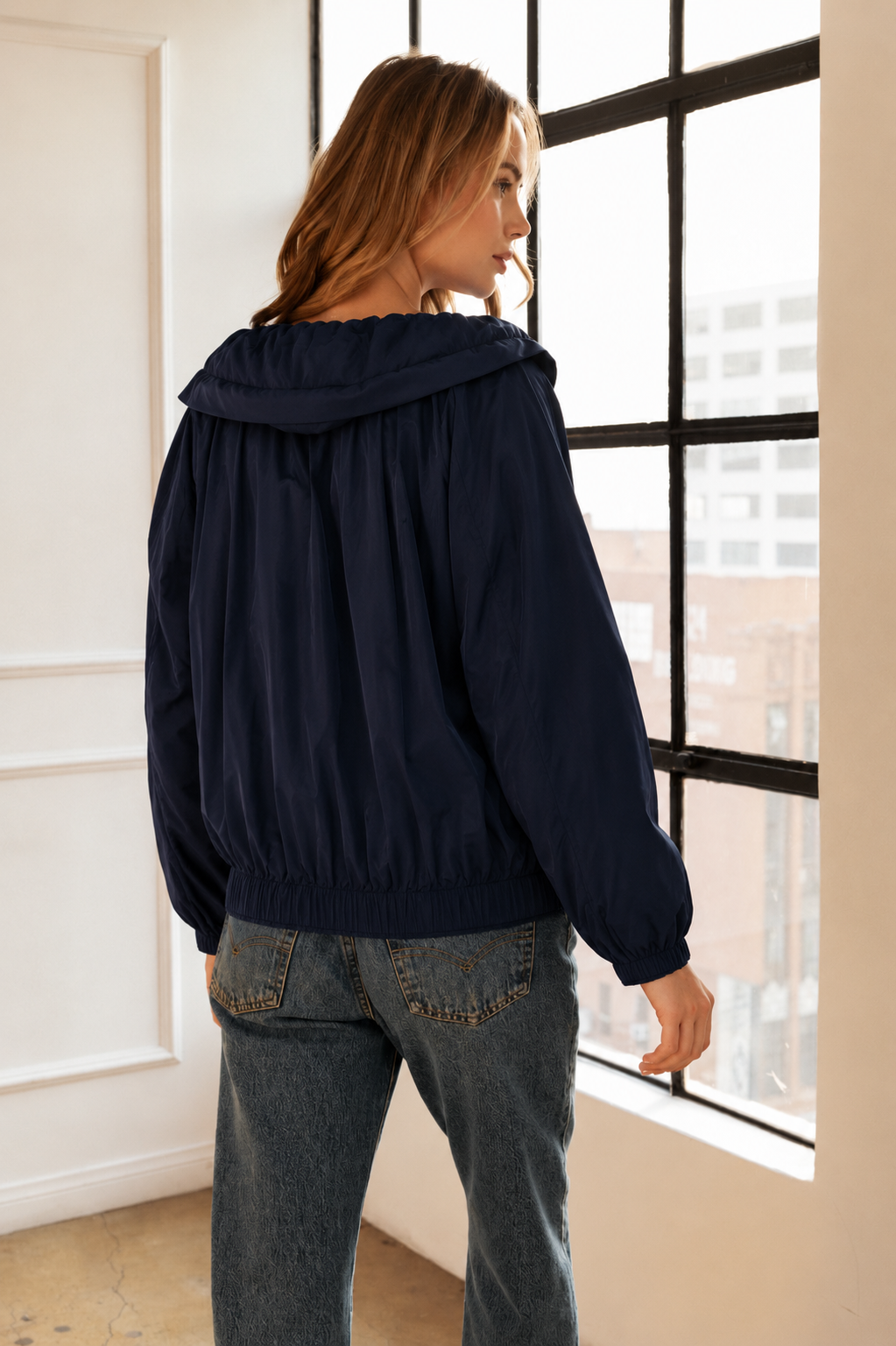 Jonna Stretch Parachute Zipper Jacket