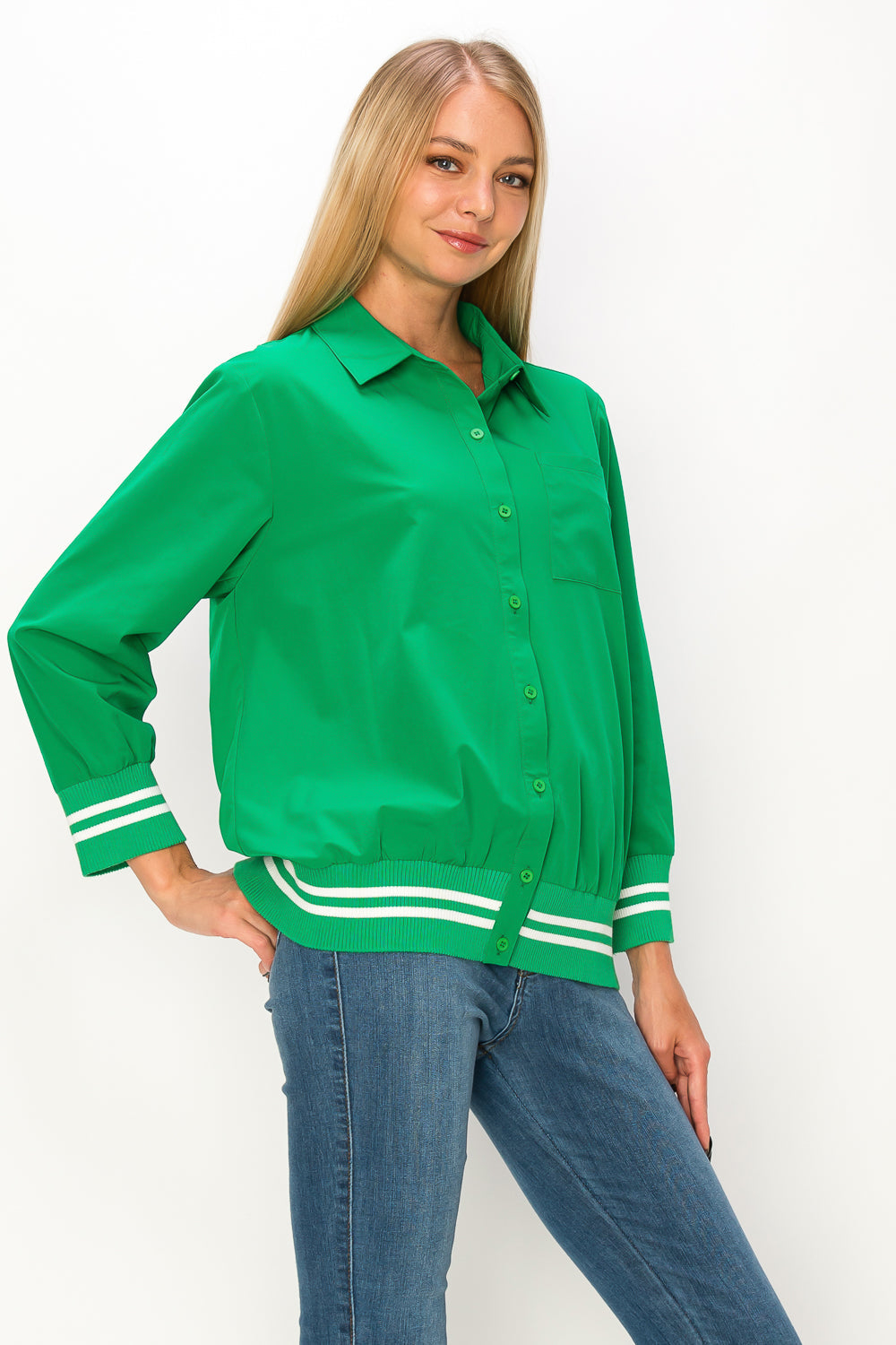 Wiletta Stretch Parachute Nylon Top