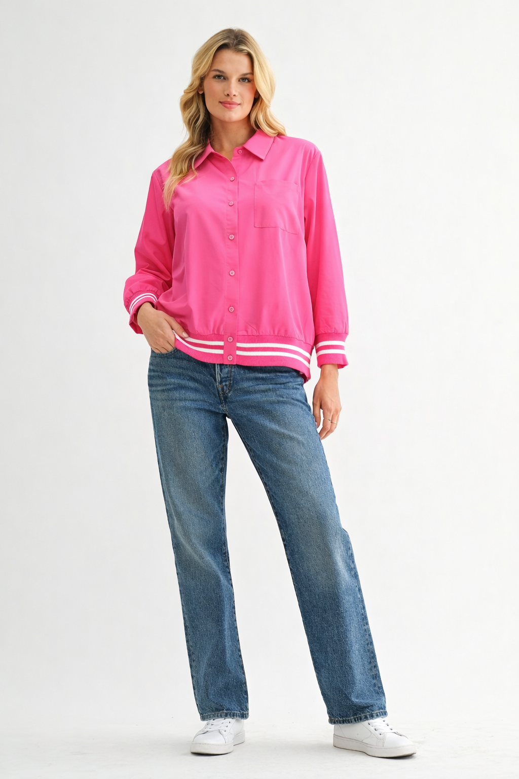 Wiletta Stretch Parachute Nylon Top