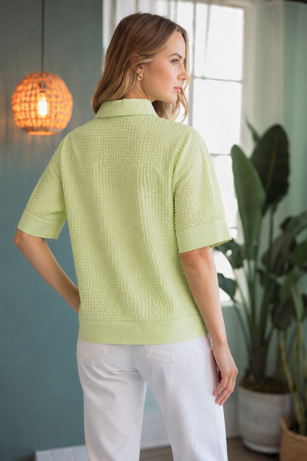 Wanessa Textured Cotton Top