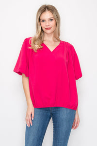 Willowa Front Pintucked Top
